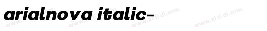 arialnova italic字体转换